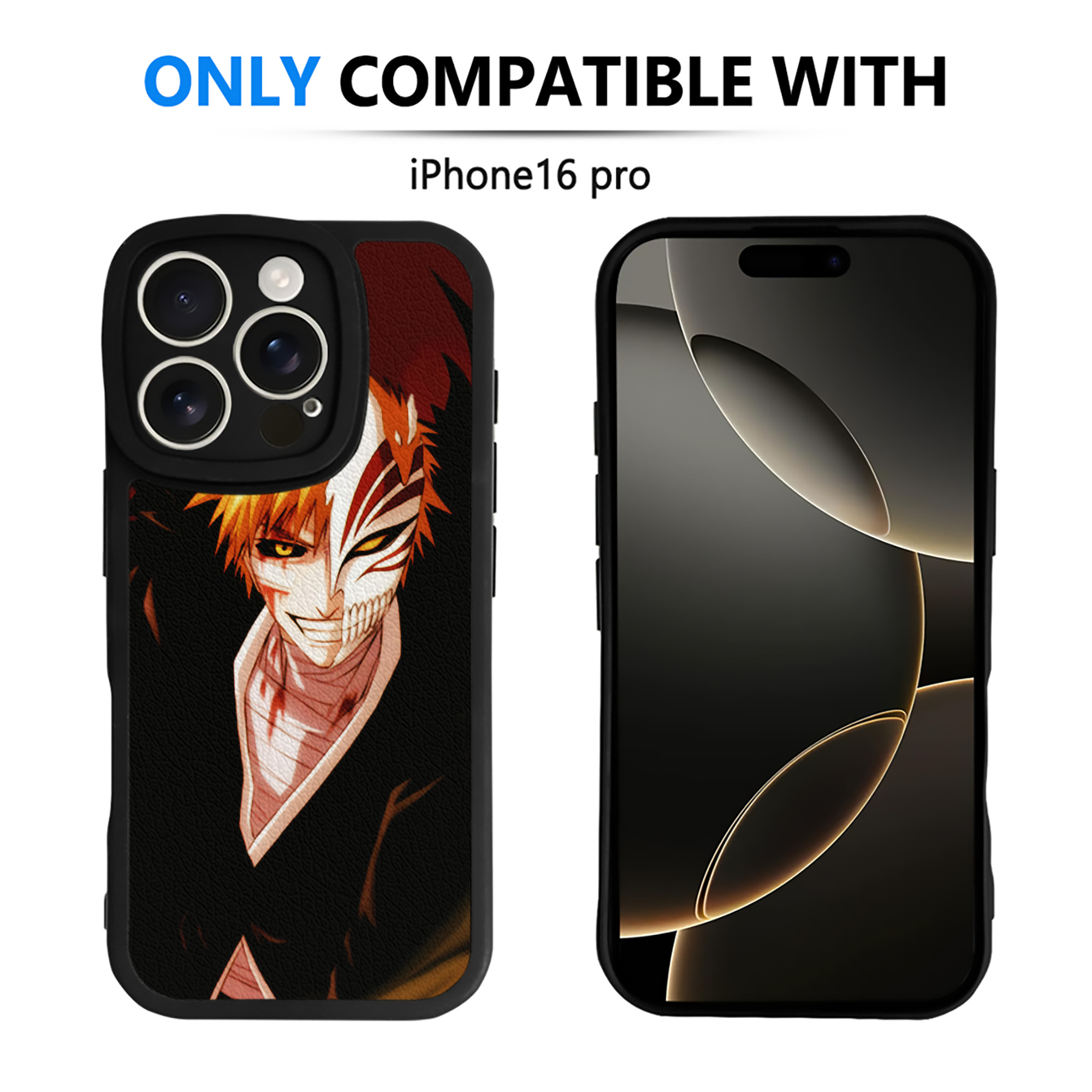 （画像用） ブリーチ BLEACH 【iPhone 16シリーズ対応】シリコンスマホケース（レザー調） 材質：シリコン